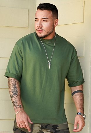 Blusa Oversized Verde Folha
