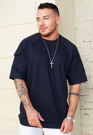 Blusa Oversized Azul Marinho