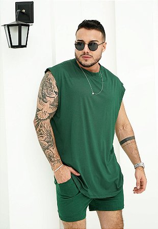 Conjunto Machão Verde Militar