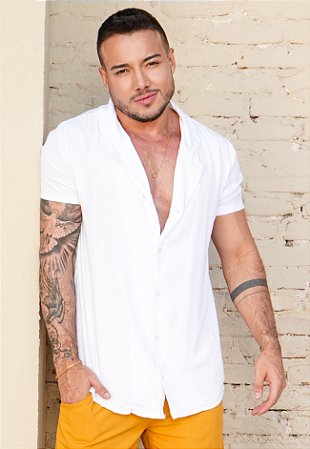 Camisa Gola Cubana Branca