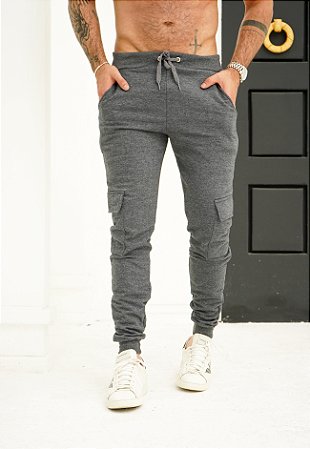 Calça Moletom Grafite