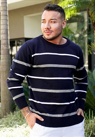 Suéter Tricot Listrado