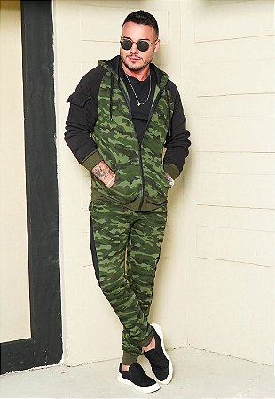 Conjunto Moletom Camuflado