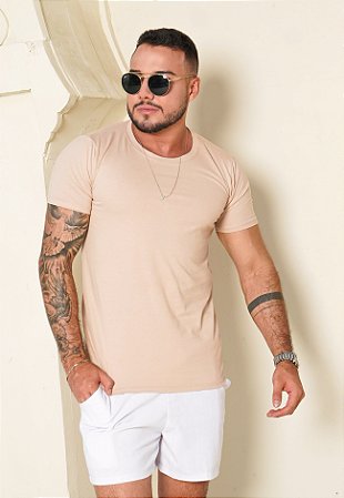 Camiseta Básica Bege