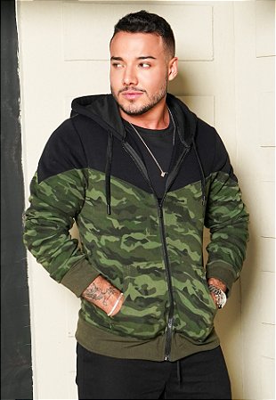 Blusa Moletom Camuflada
