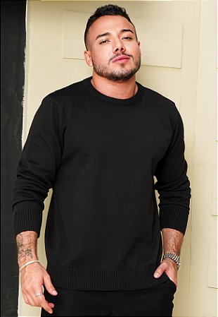 Suéter Tricot Preto