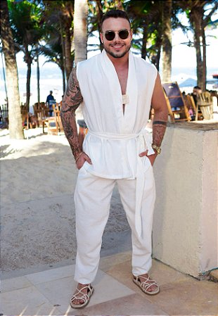 Conjunto Alfaiataria Off White