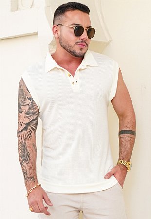 Regata Polo Tricot Machão Off