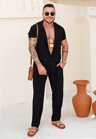 Conjunto Viscose Preto