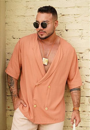 Camisa Blazer Salmão