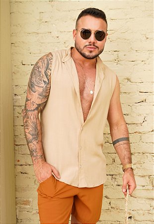 Colete Viscolinho Nude