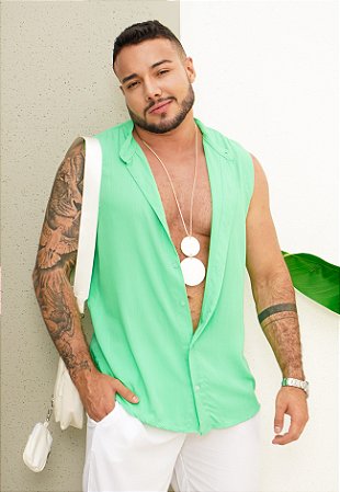 Colete Viscolinho Verde