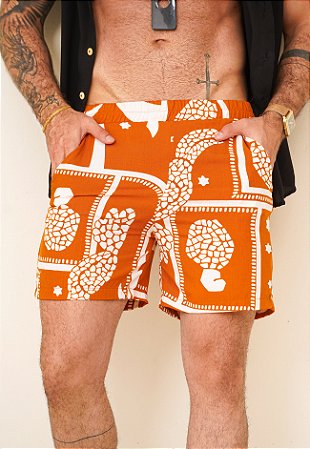 Shorts Viscolinho Estampado