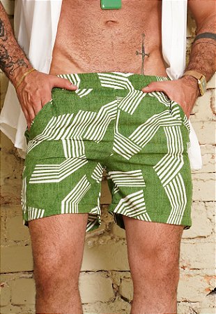Shorts Viscolinho Estampado