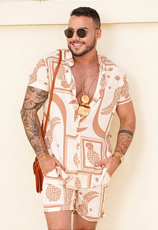 Conjunto Viscolinho Estampado