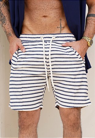 Shorts Tricot Listrado