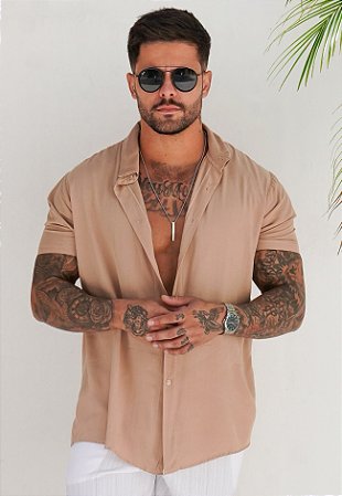 Camisa Viscose Nude