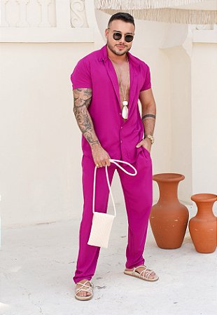 Conjunto Viscose Fúcsia