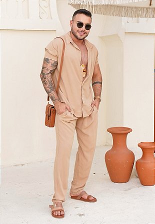 Conjunto Viscose Nude