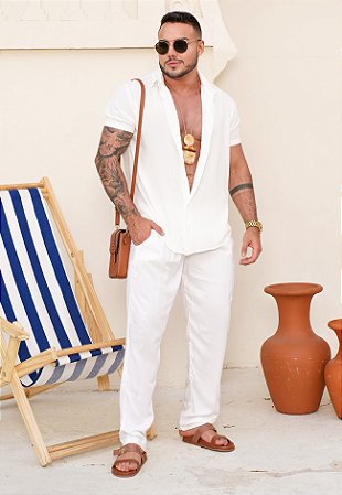 Conjunto Viscose Off White