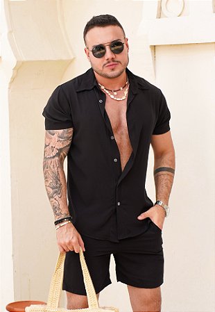 Conjunto Viscose Preto