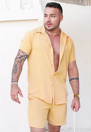 Conjunto Duna Amarelo Manteiga