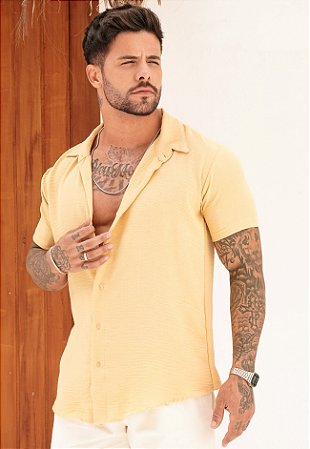 Camisa Duna Amarelo Manteiga