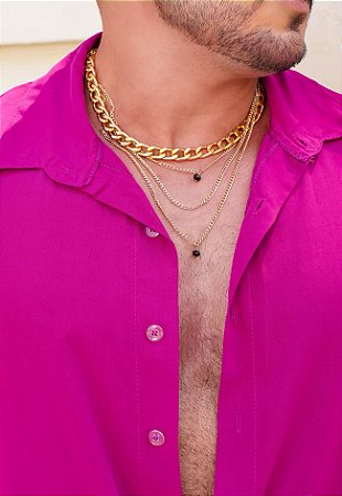 Conjunto Choker Corrente