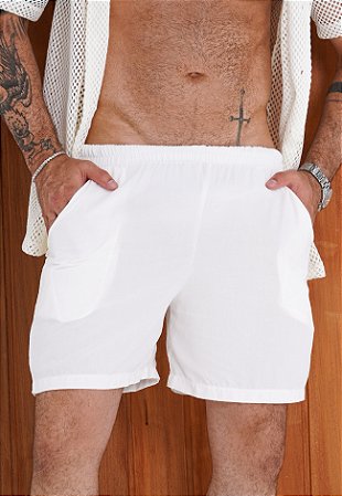 Shorts Viscose Off White