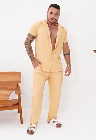 Conjunto Duna Amarelo Manteiga