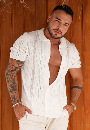 Camisa Tricot Off White