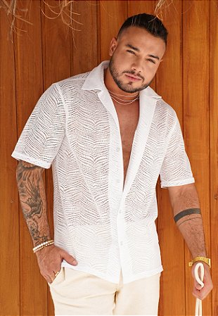 Camisa Vazada Branca