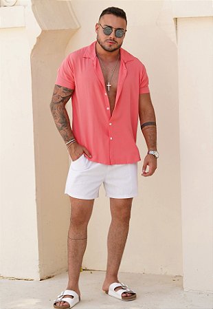 Camisa Viscose Rosa