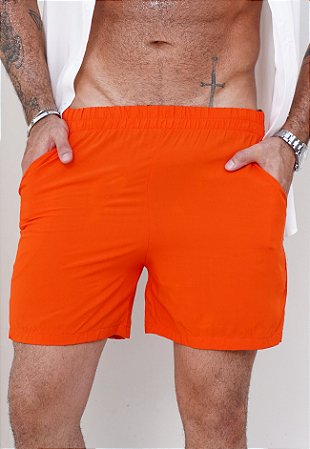 Shorts Viscose Laranja Escuro