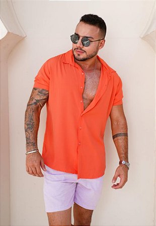 Camisa Viscose Laranja