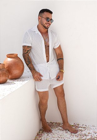 Conjunto Paetê Branco