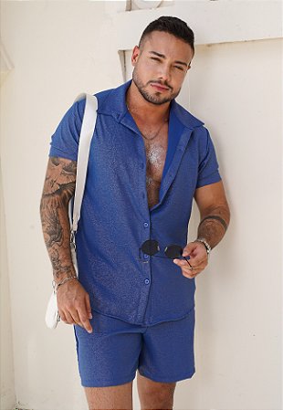 Conjunto Duna Brilhante Azul