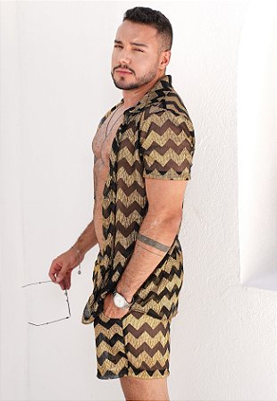 Conjunto Tule Estampado Brilho