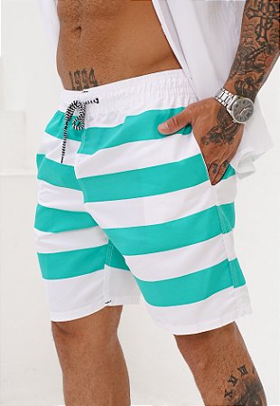 Shorts Tactel Listrado