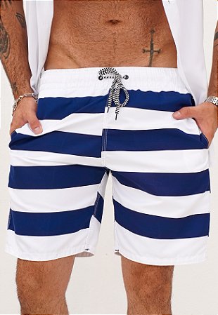 Shorts Tactel Listrado