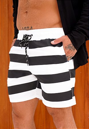 Shorts Tactel Listrado