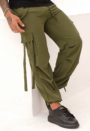 Calça Tactel Verde Militar