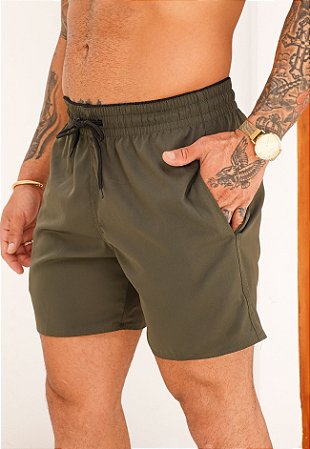 Shorts Tactel Verde Militar