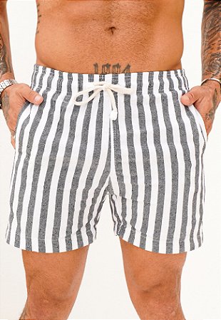 Shorts Linho Listrado