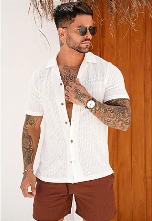 Camisa Tricot Off White