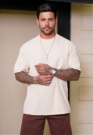 Blusa Oversized Texturizada Off White