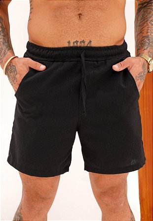 Shorts Linho Preto