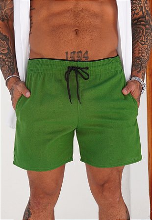 Shorts Linho Verde Bandeira