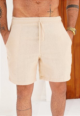 Shorts Linho Areia