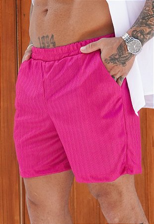 Shorts Metalizado Rosa